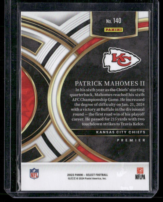 2023 Panini Select #140 Patrick Mahomes II