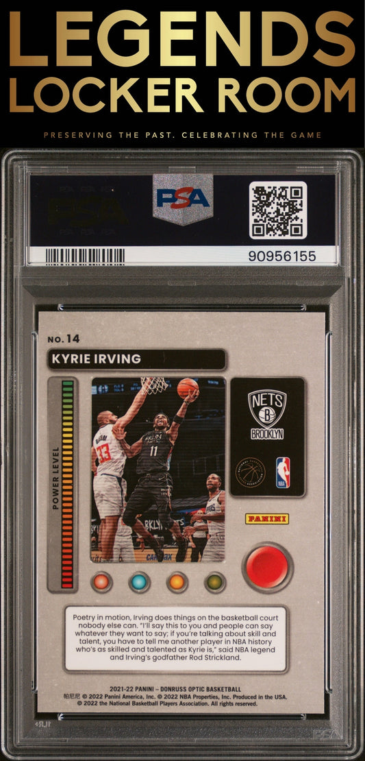 2021 Panini Donruss Optic T-Minus 3...2...1 #14 Kyrie Irving PSA 9