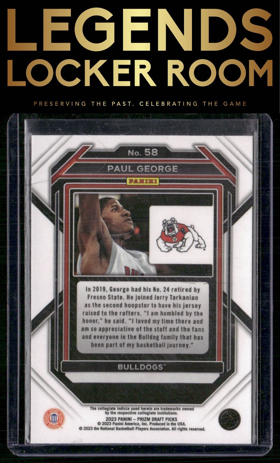 2023 Panini Prizm Draft Picks #58 Paul George