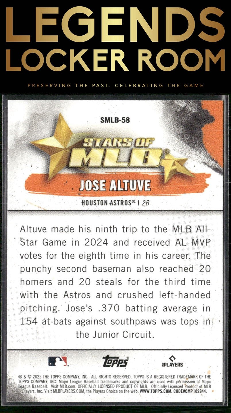 2025 Topps #SMLB-58 Jose Altuve Stars of MLB