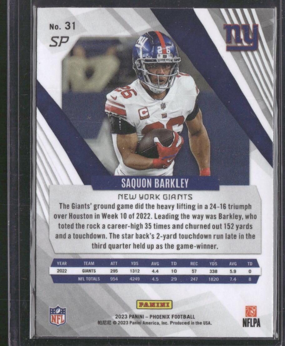 2023 Panini Phoenix #31b Saquon Barkley