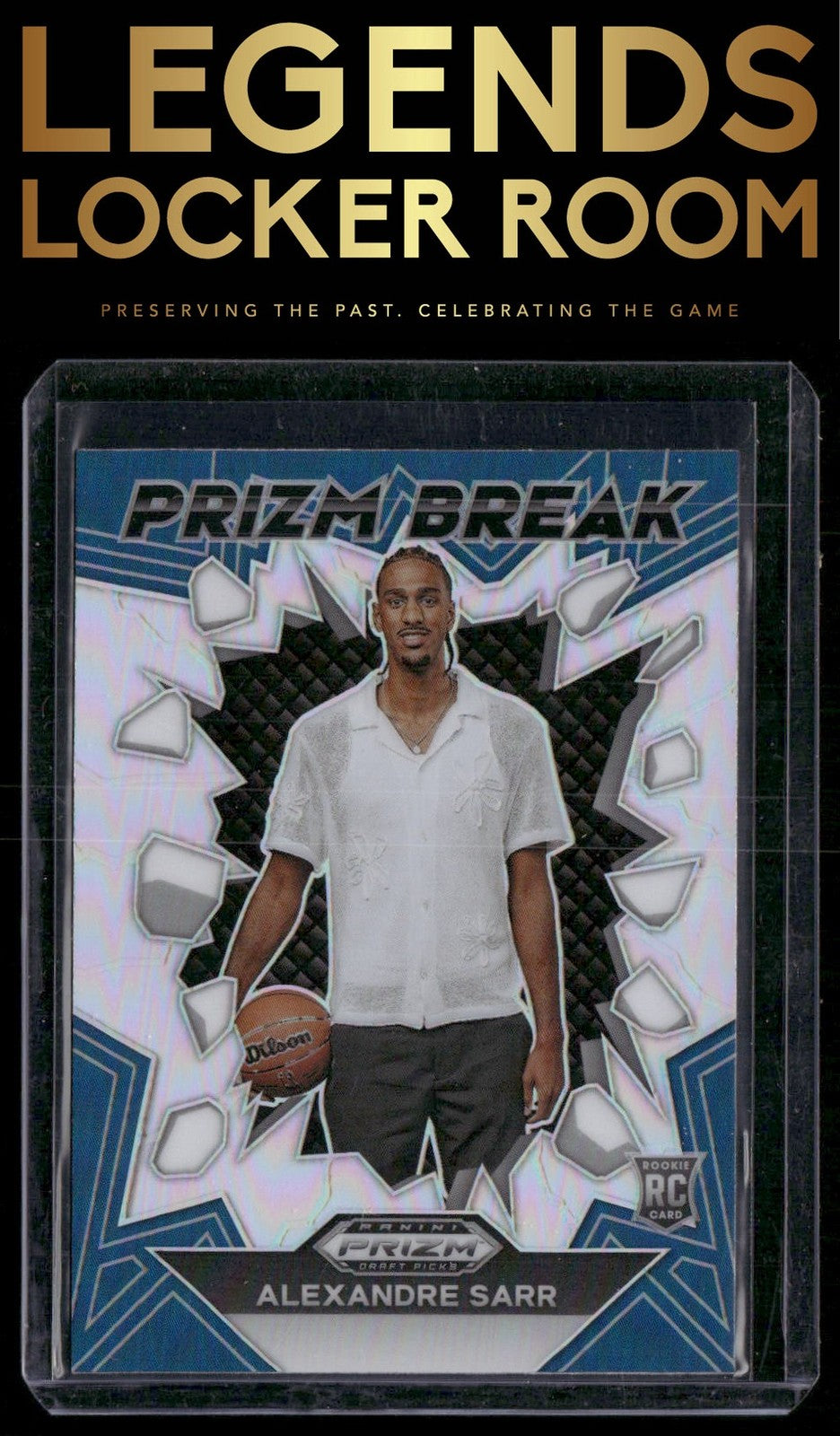 2024 Panini Prizm Draft Picks #5 Alexandre Sarr Prizm Break Prizms Silver