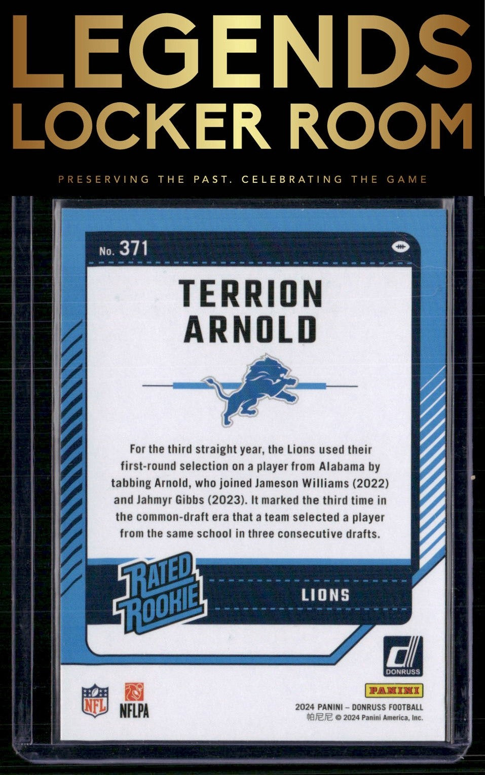 2024 Donruss #371 Terrion Arnold