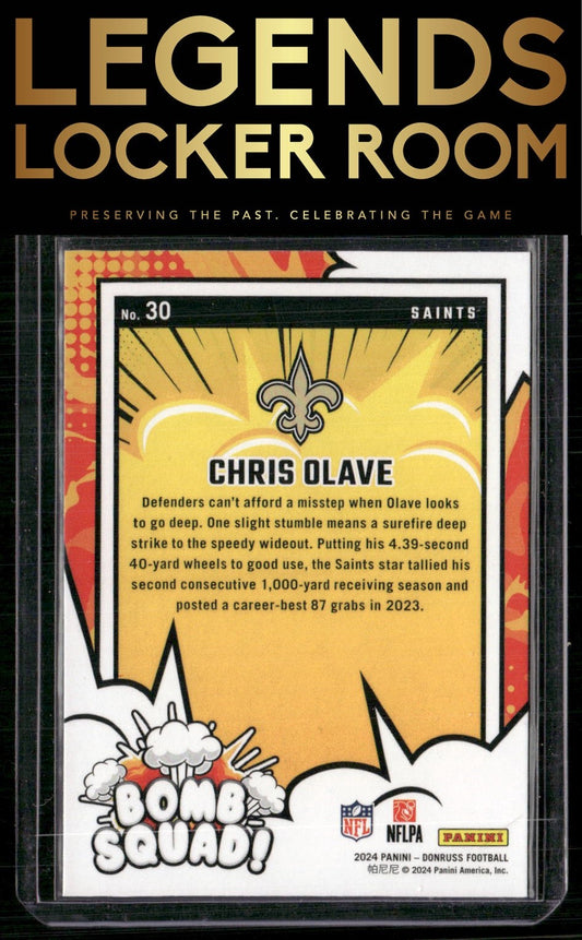 2024 Donruss #30 Chris Olave Bomb Squad