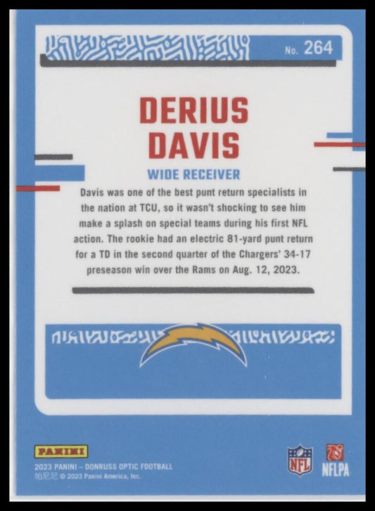 2023 Donruss Optic #264 Derius Davis