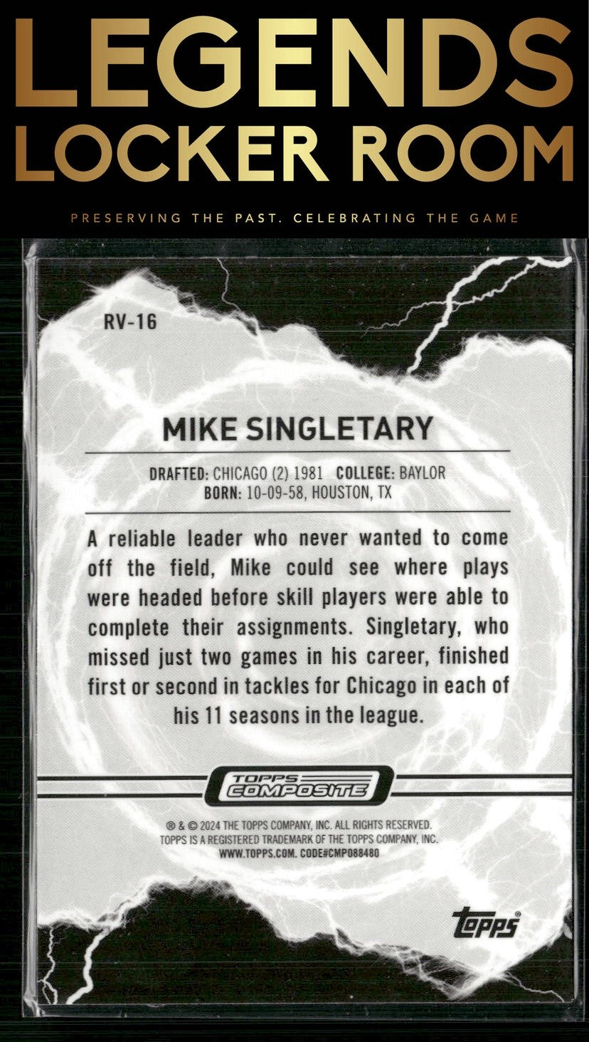 2023 Topps Composite #RV-16 Mike Singletary Resurgence Voltaic