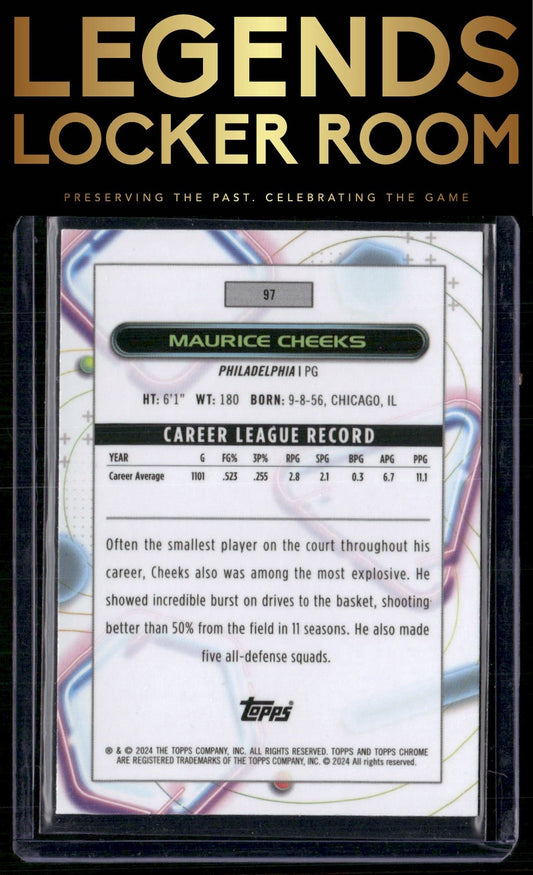 2023-24 Topps Chrome Cosmic #97 Maurice Cheeks