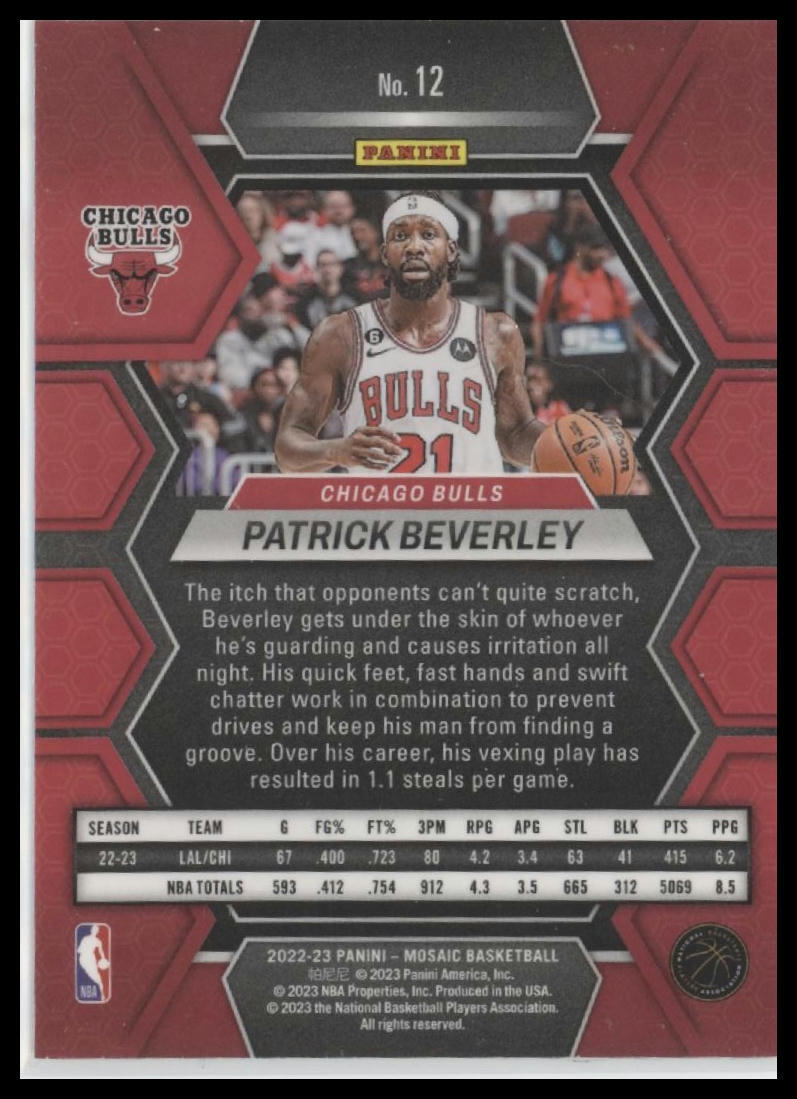 2022-23 Panini Mosaic Patrick Beverley