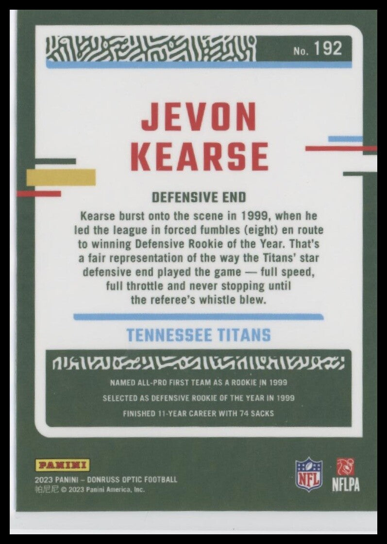 2023 Donruss Optic #192 Jevon Kearse
