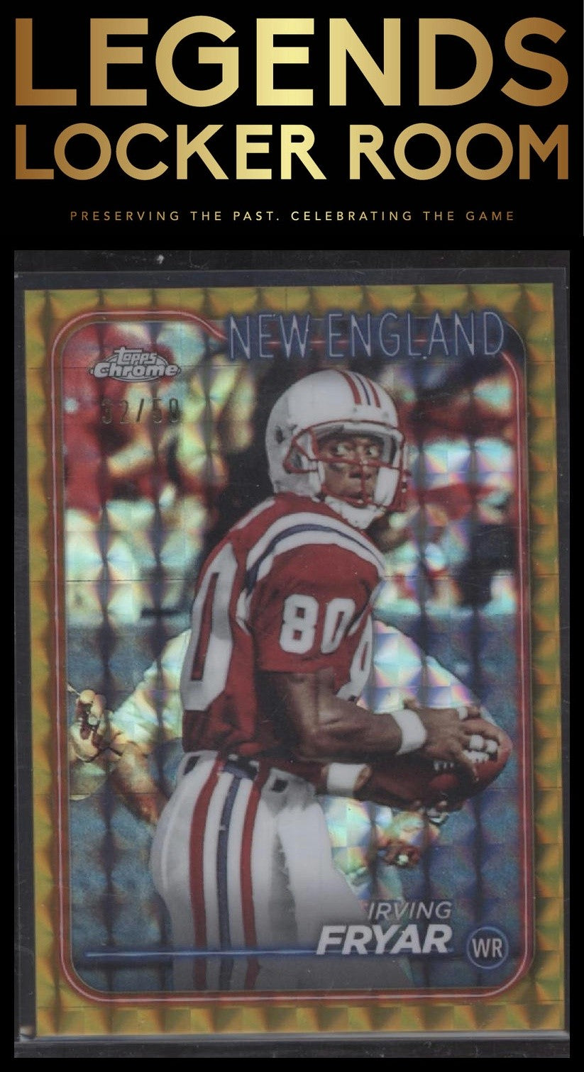 2024 Topps Chrome #131 Irving Fryar Gold Geometric Refractor #/50
