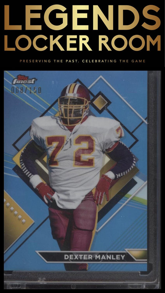 2023 Topps Composite #250 Dexter Manley Finest Sky Blue Refractor #/150