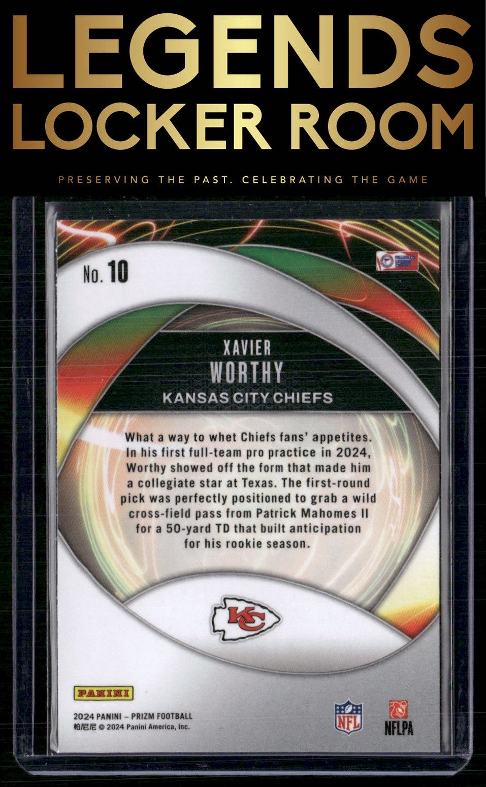 2024 Panini Prizm #10 Xavier Worthy Portals