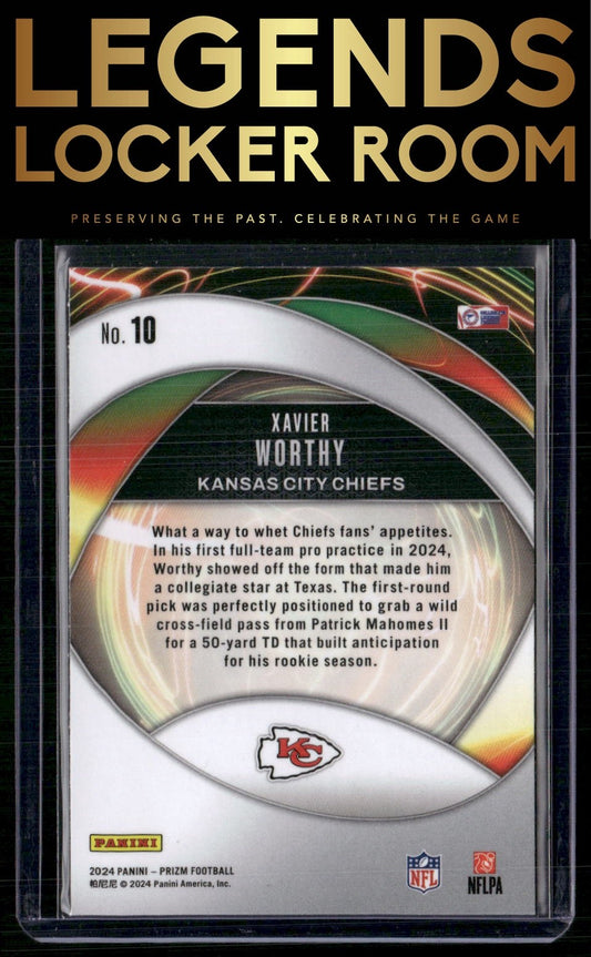2024 Panini Prizm #10 Xavier Worthy Portals