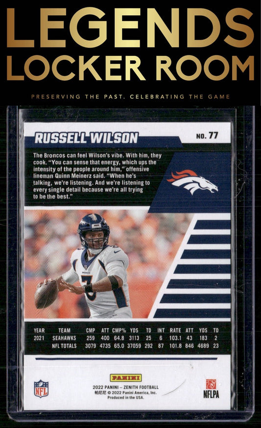 2022 Zenith #77 Russell Wilson Retail