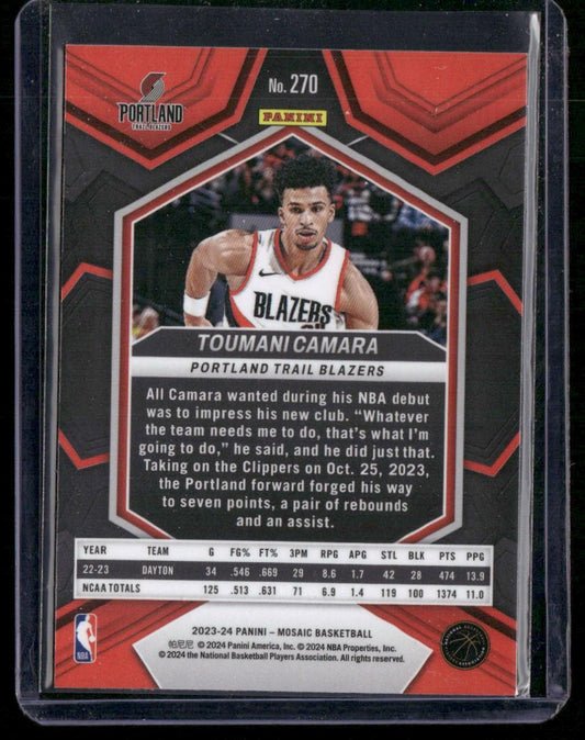 2023-24 Panini Mosaic #270 Toumani Camara