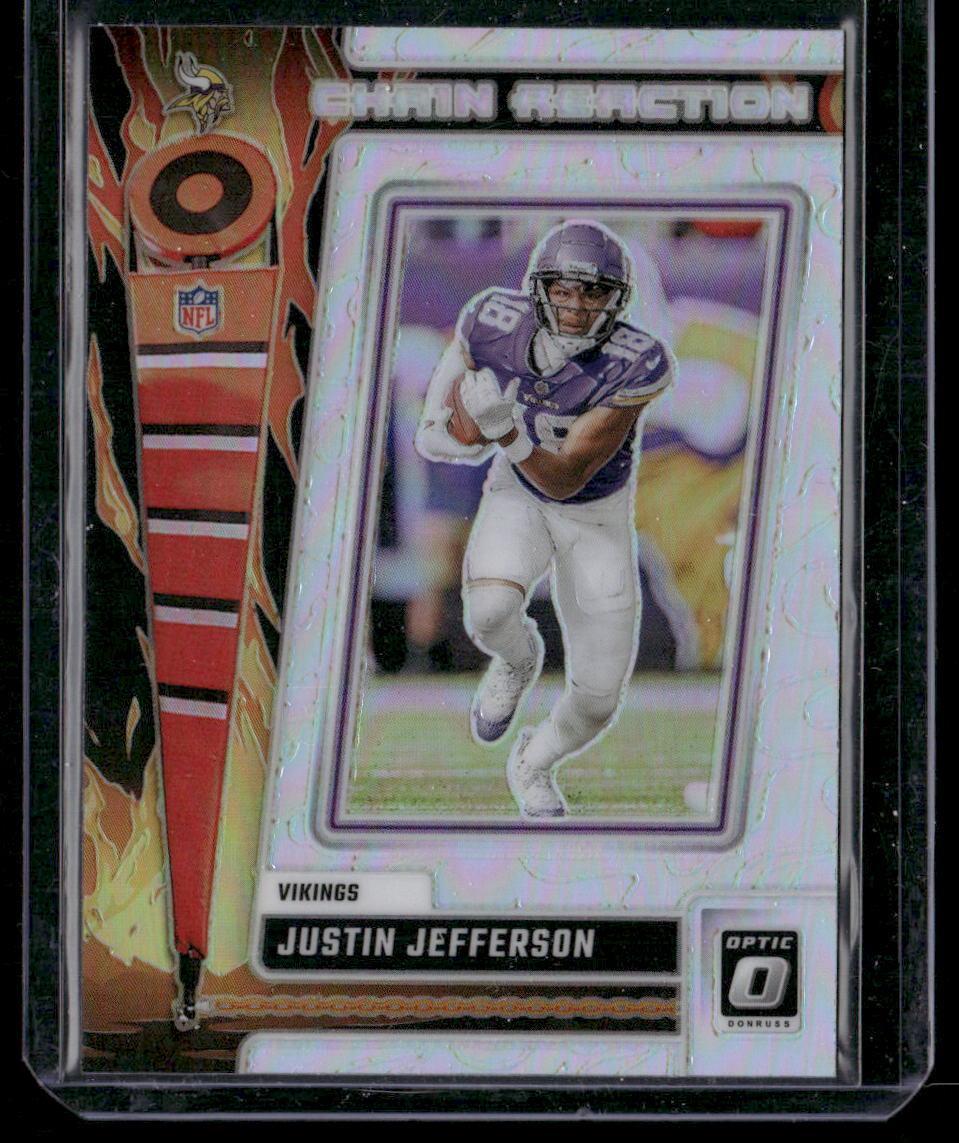 2023 Donruss Optic #CR-JJ Justin Jefferson Chain Reaction