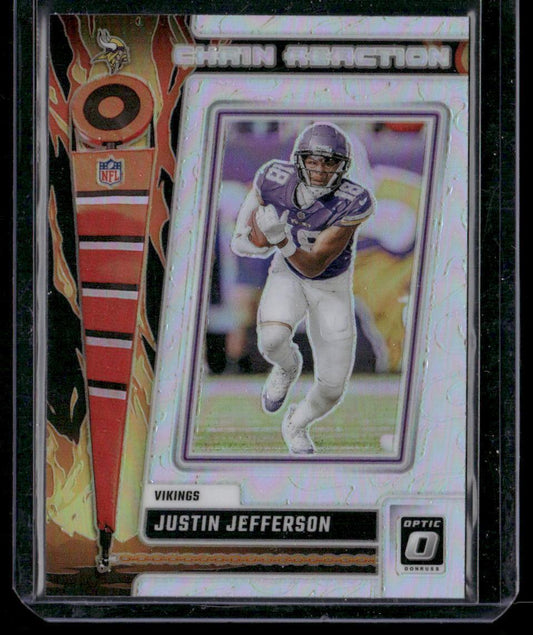2023 Donruss Optic #CR-JJ Justin Jefferson Chain Reaction