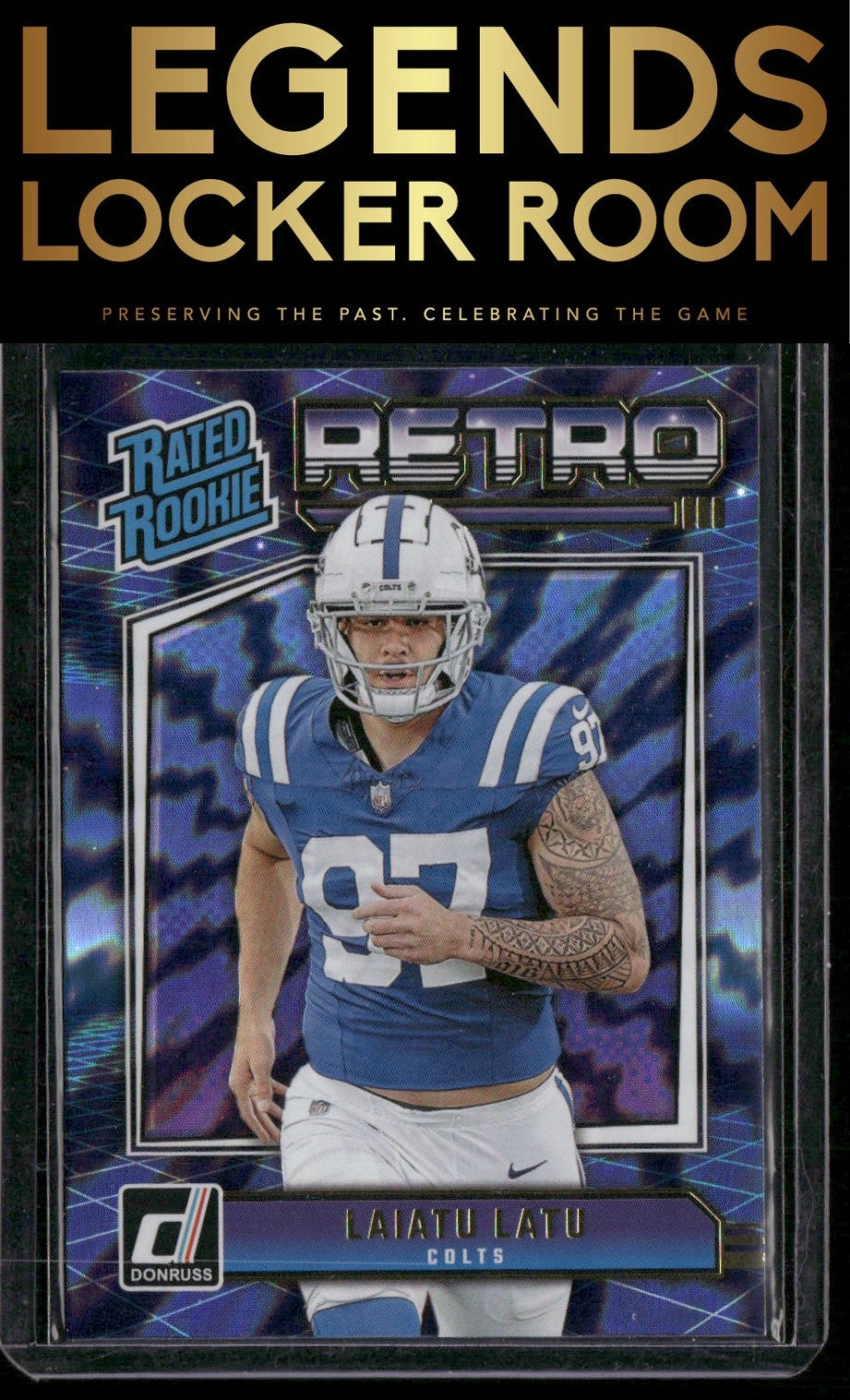 2024 Donruss #1 Laiatu Latu Rated Rookies Retro