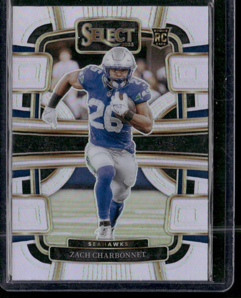 2023 Panini Select #86 Zach Charbonnet Silver Prizms
