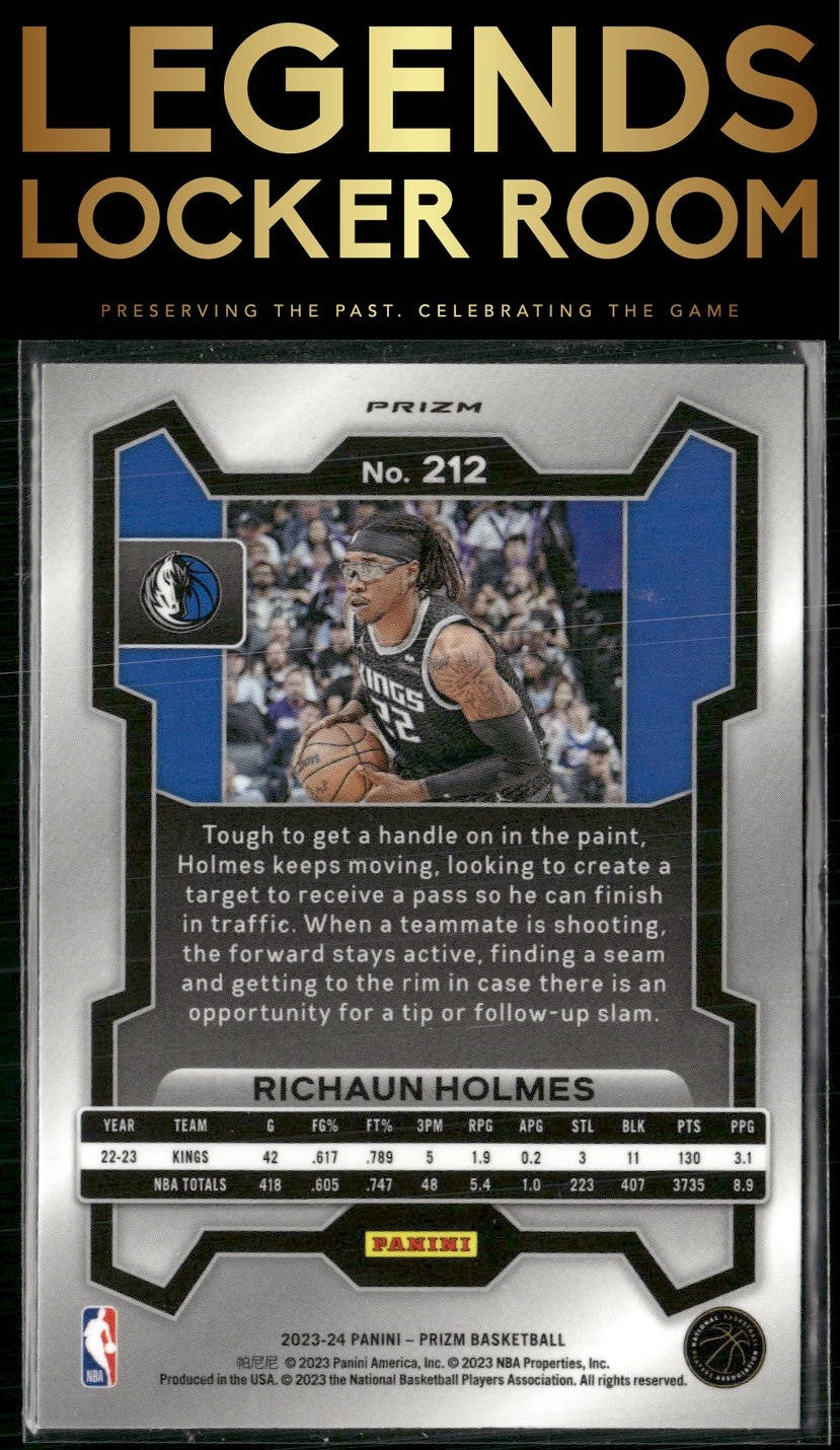 2023-24 Panini Prizm #212 Richaun Holmes Prizms Silver