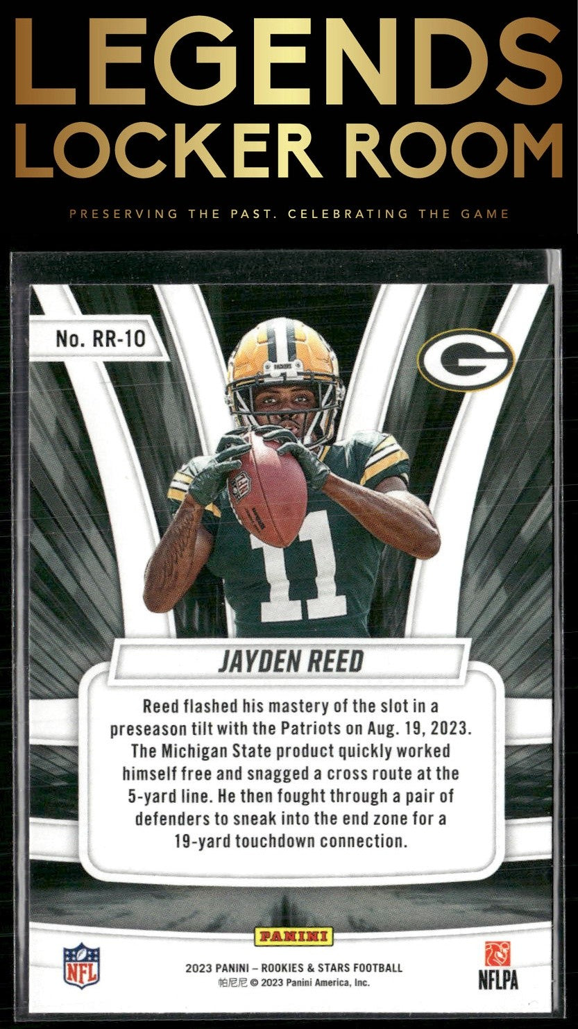 2023 Panini Rookies & Stars #RR-10 Jayden Reed Rookie Rush