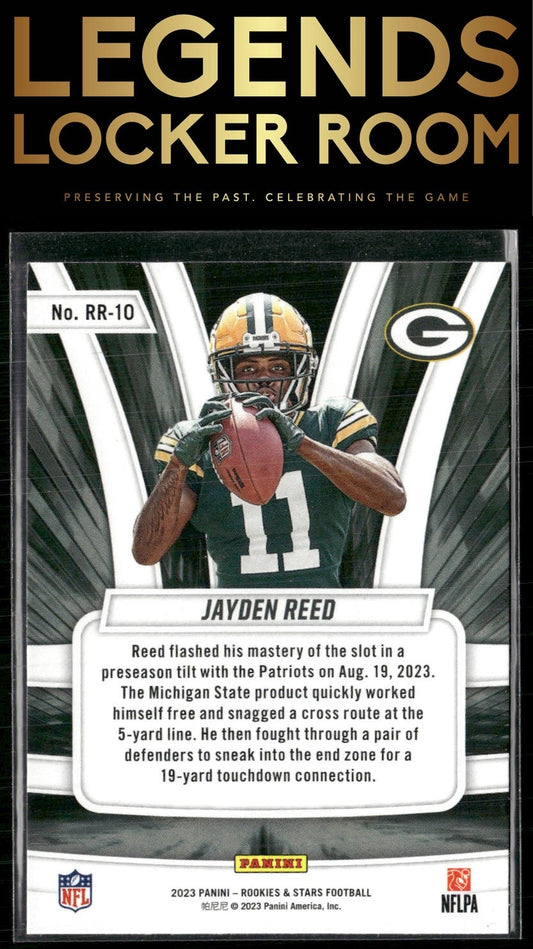 2023 Panini Rookies & Stars #RR-10 Jayden Reed Rookie Rush
