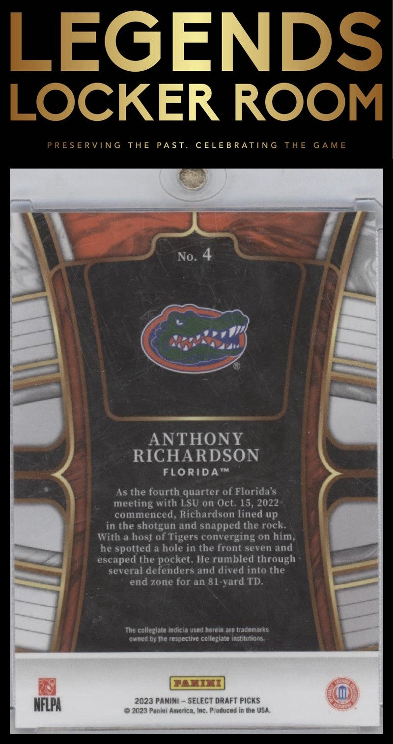 2023 Panini Select Draft Picks #4 Anthony Richardson Blue Retail