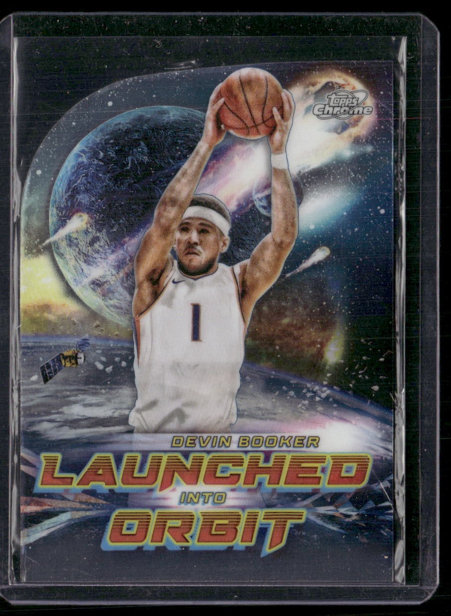 2023-24 Topps Chrome Cosmic #LIO-18 Devin Booker Launched Into Orbit