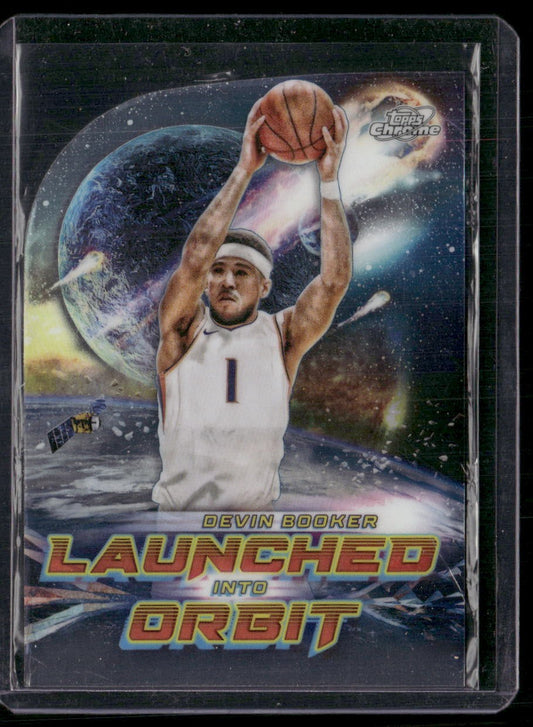2023-24 Topps Chrome Cosmic #LIO-18 Devin Booker Launched Into Orbit