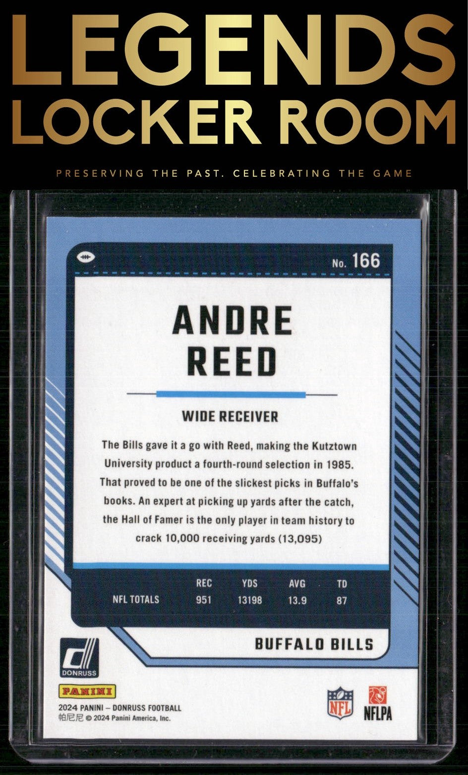 2024 Donruss #166 Andre Reed Press Proof Red
