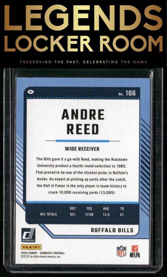 2024 Donruss #166 Andre Reed Press Proof Red