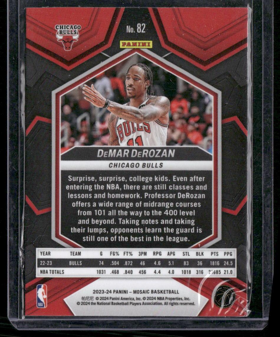 2023-24 Panini Mosaic #82 DeMar DeRozan