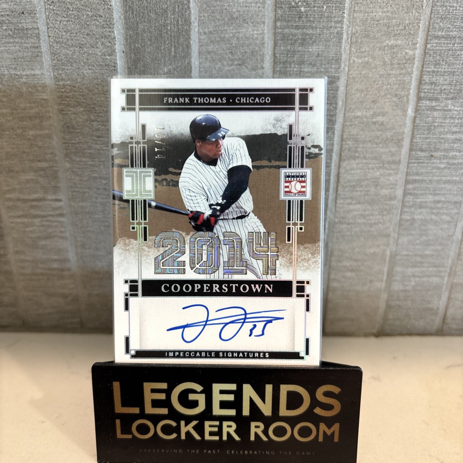 2025 Panini Impeccable Frank Thomas Cooperstown Auto /14