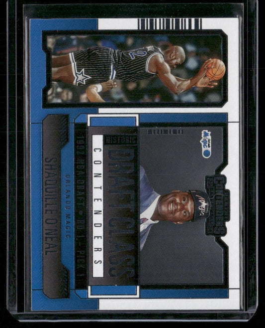 2023-24 Panini Contenders #25 Shaquille O'Neal Historic Draft Class Contenders