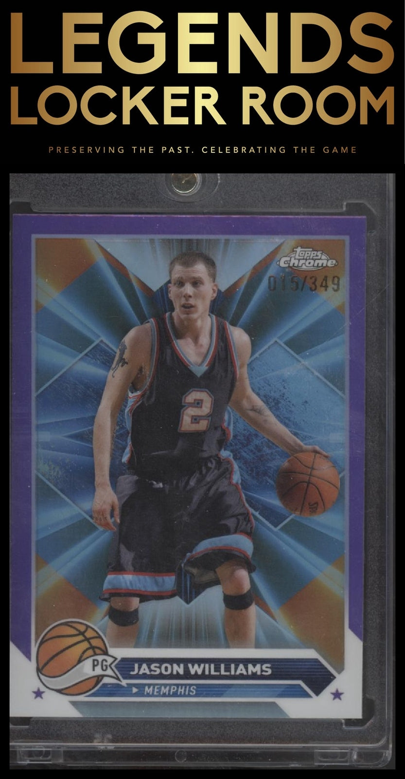 2023-24 Topps Chrome #89 Jason Williams Purple Refractors #/349
