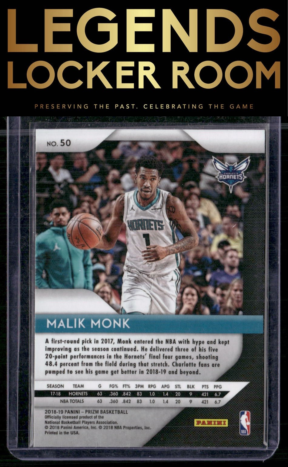 2018-19 Panini Prizm #50 Malik Monk