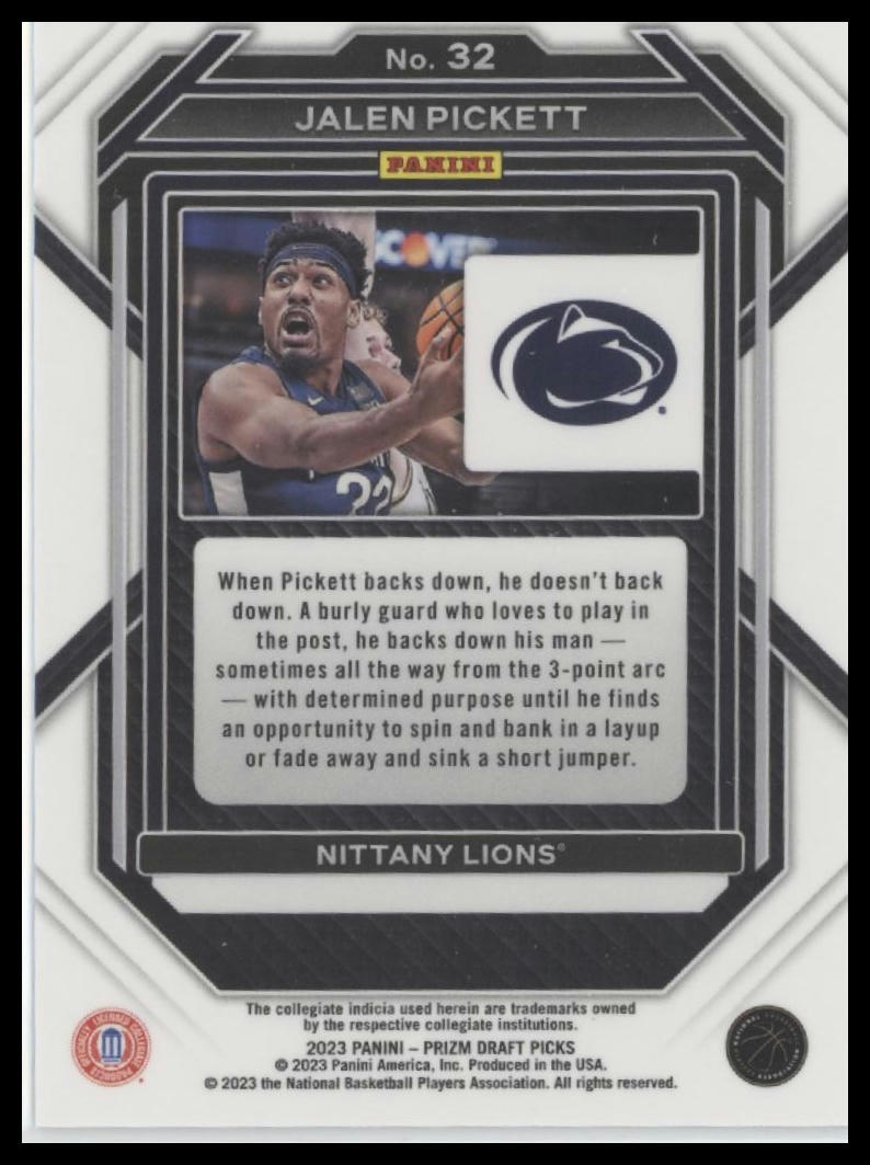 2023 Panini Prizm Draft Picks #32 Jalen Pickett