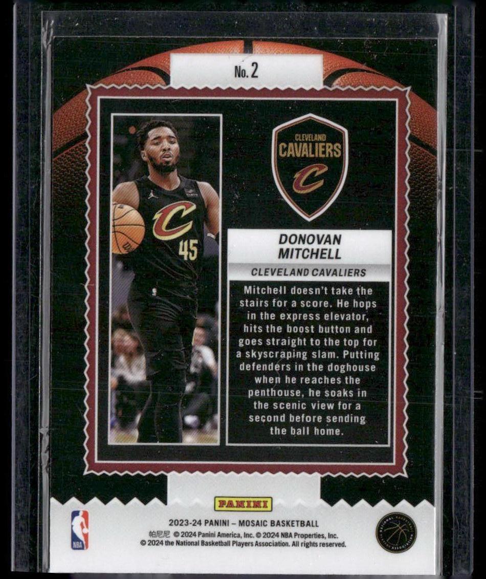 2023-24 Panini Mosaic #2 Donovan Mitchell Jam Masters