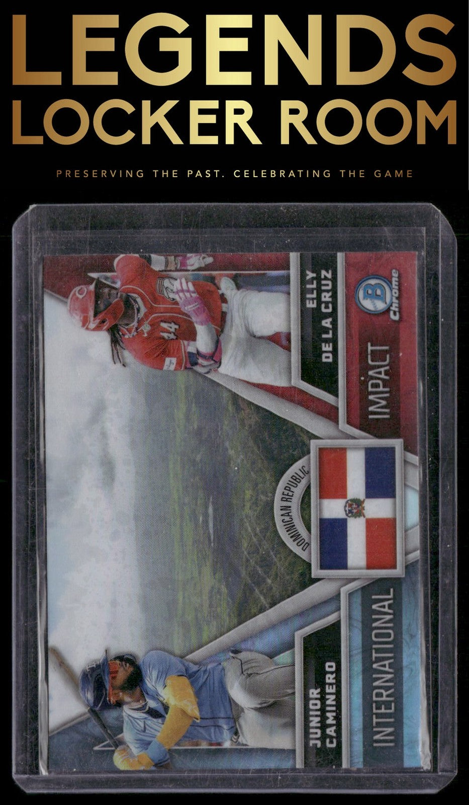 2024 Bowman Chrome #II-15 Elly De La Cruz / Junior Caminero International Impact