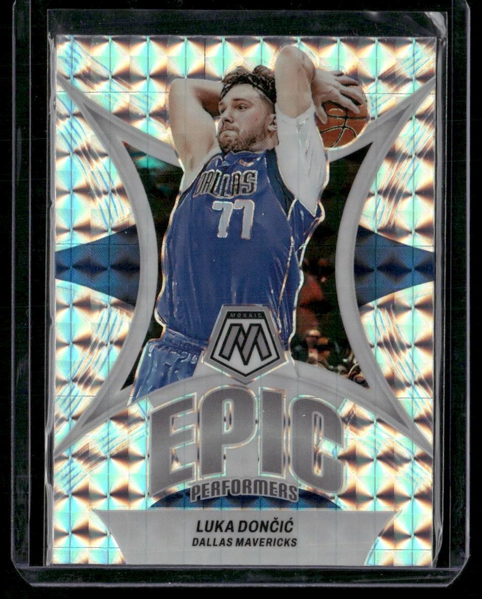 2023-24 Panini Mosaic #9 Luka Doncic Epic Performers Mosaic