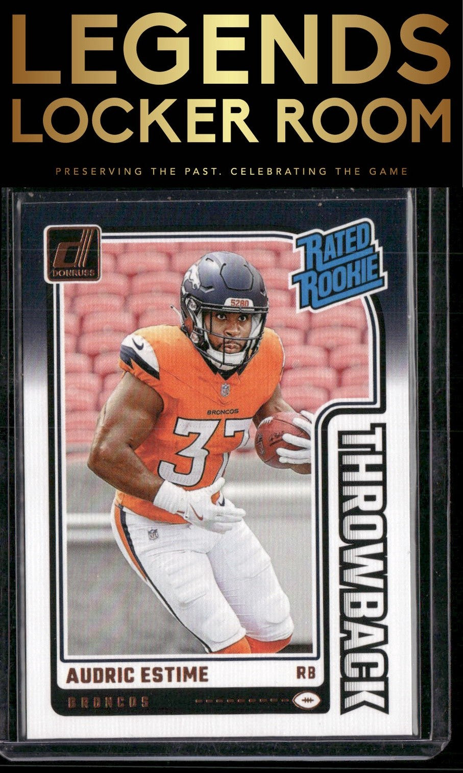 2024 Donruss #19 Audric Estime Rated Rookies Throwback