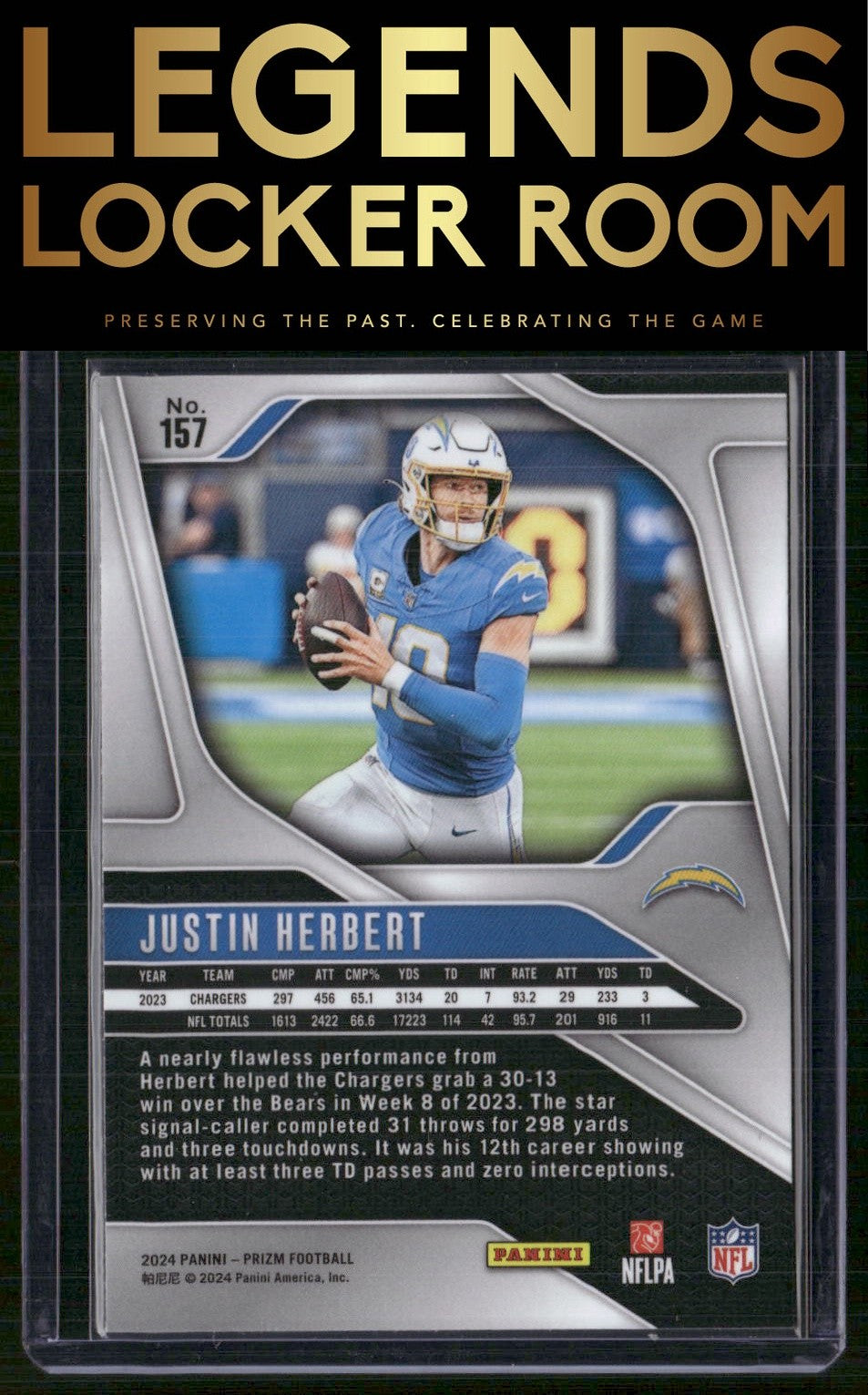 2024 Panini Prizm #157 Justin Herbert