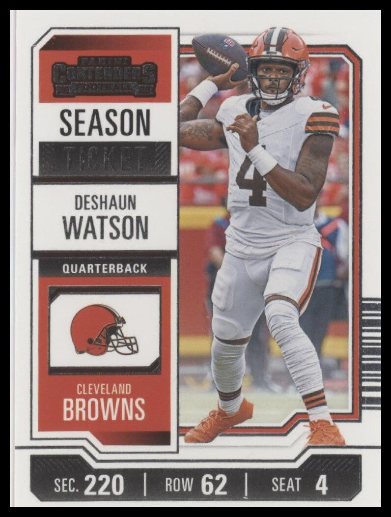 2023 Panini Contenders #24 Deshaun Watson Season Ticket Retail