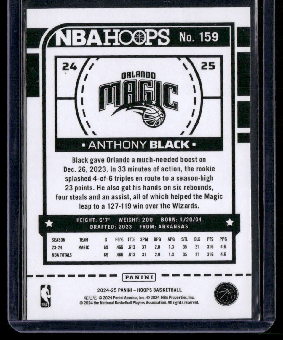 2024-25 Hoops #159 Anthony Black