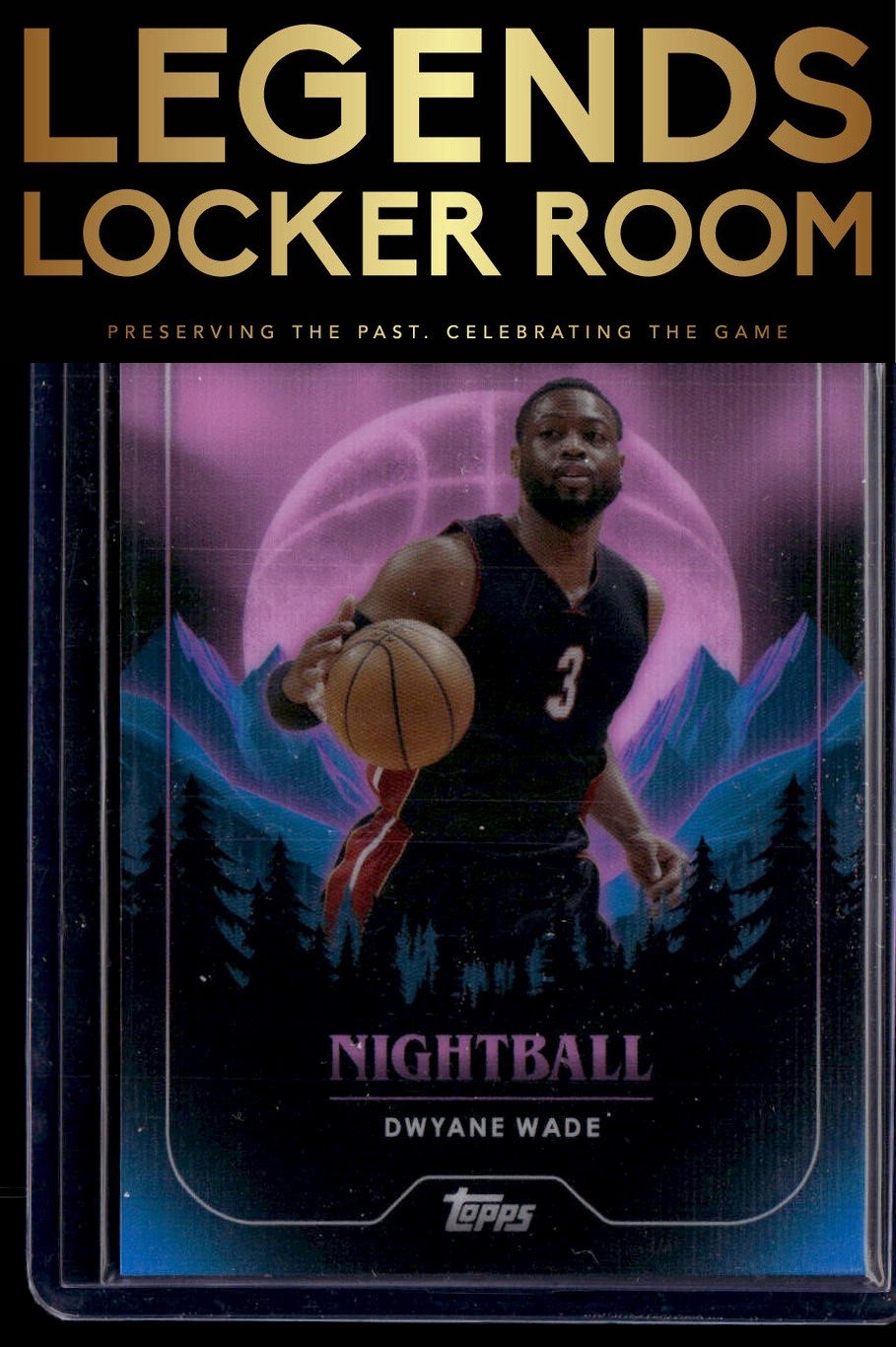 2023-24 Topps Midnight #NB-13 Dwyane Wade Nightball