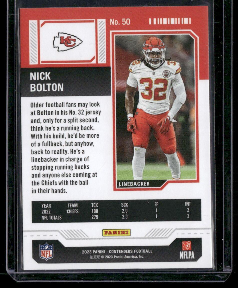 2023 Panini Contenders #50 Nick Bolton