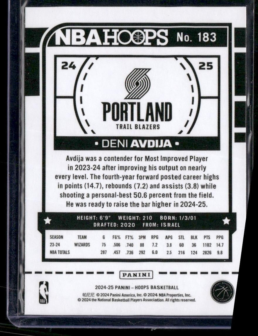 2024-25 Hoops #183 Deni Avdija