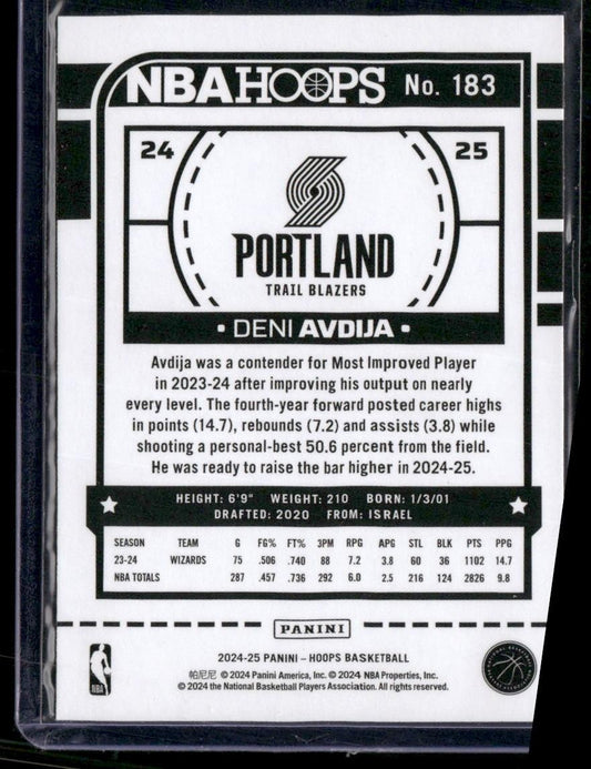 2024-25 Hoops #183 Deni Avdija
