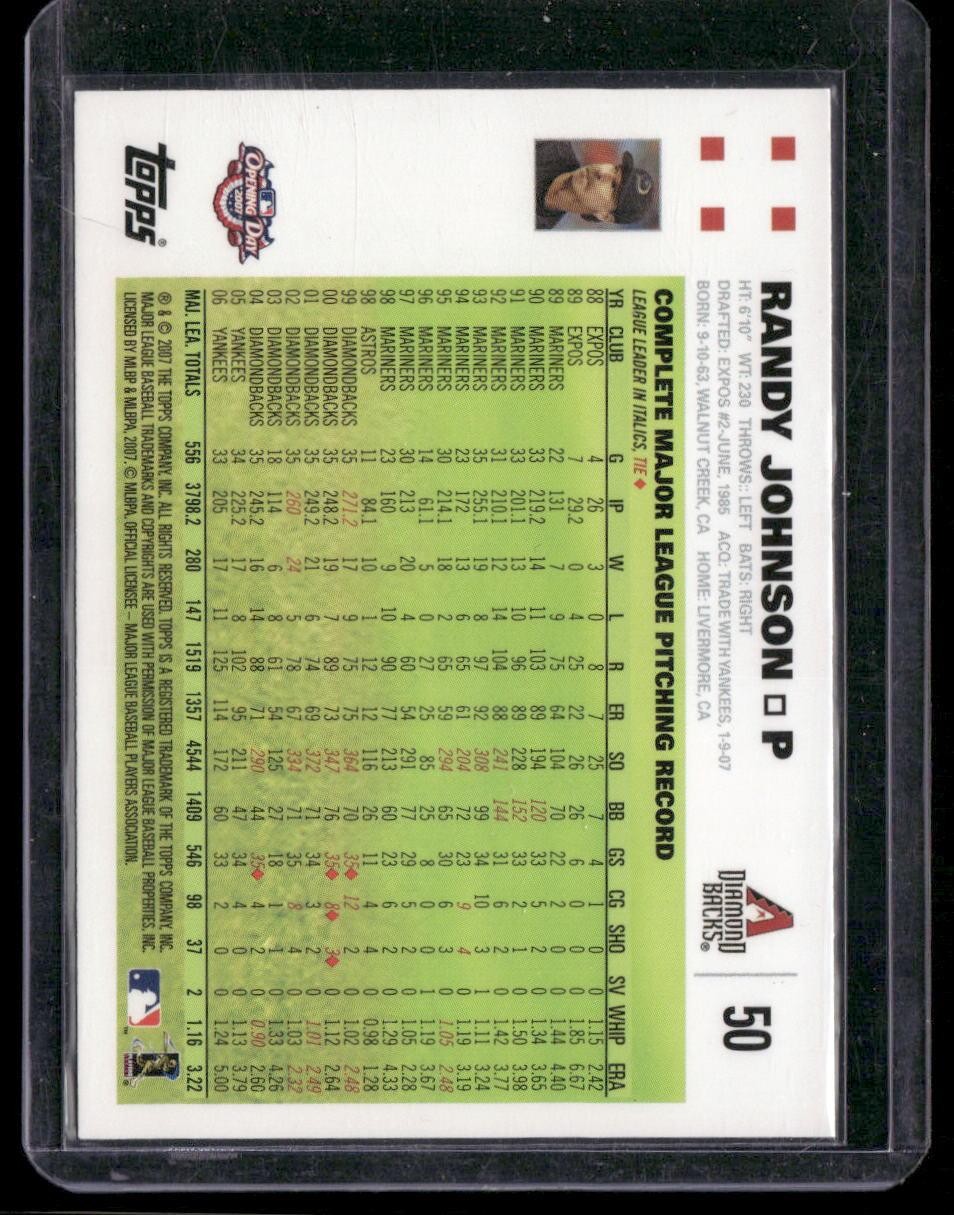 2007 Topps Opening Day #50 Randy Johnson