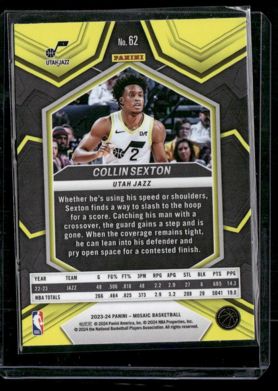 2023-24 Panini Mosaic #62 Collin Sexton